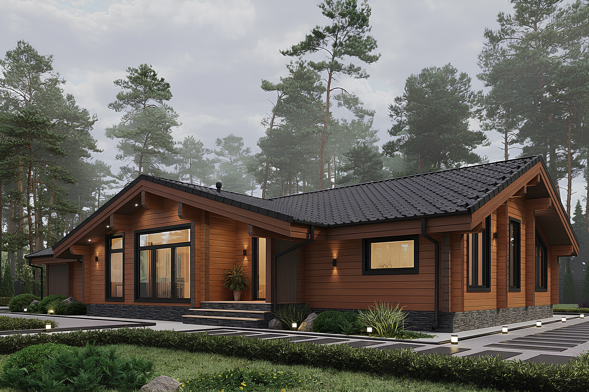 Дом из клееного бруса VZ-498